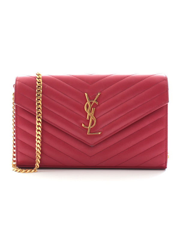 Saint Laurent Monogram Matelassé Leather Wallet - ShopStyle