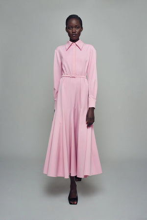 Emilia Wickstead Marione Wool Pleated Dress