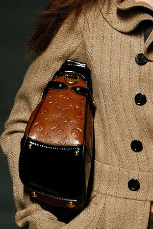 Louis Vuitton Fall 2006 Runway Striped Wool Double Breasted Coat