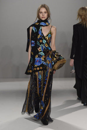 Temperley London Flutura Embroidered Tulle Maxi Dress
