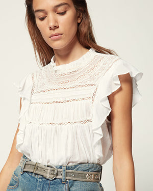 Isabel Marant Etoile 'Vivia' Ruffled Top