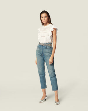 Isabel Marant Etoile 'Vivia' Ruffled Top