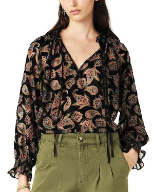 Ba&sh Ruiz Paisley Blouse