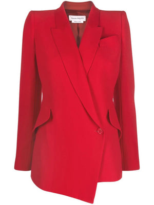 Alexander McQueen Asymmetric Tailored Crepe Suit Jacket (co-ordinating item)