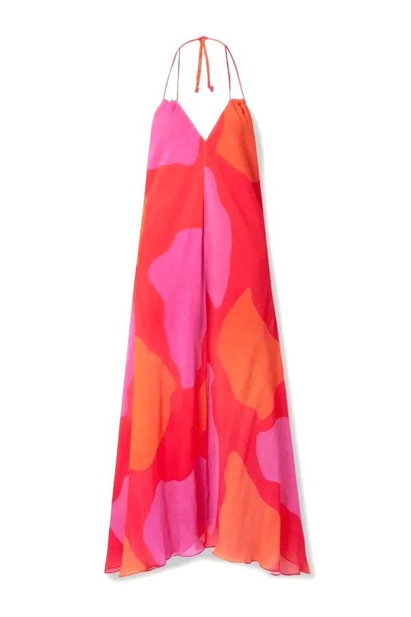 ViX Paula Hermanny Printed Halterneck Maxi Dress
