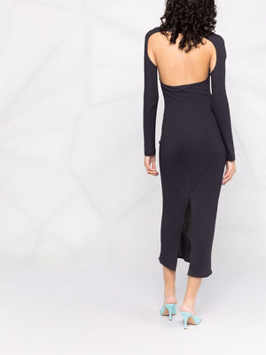 Jacquemus Nodi Cutout Jersey Maxi Dress