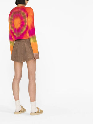 The Elder Statesman Tunnel Tie Dye Wool-Cashmere Sweater