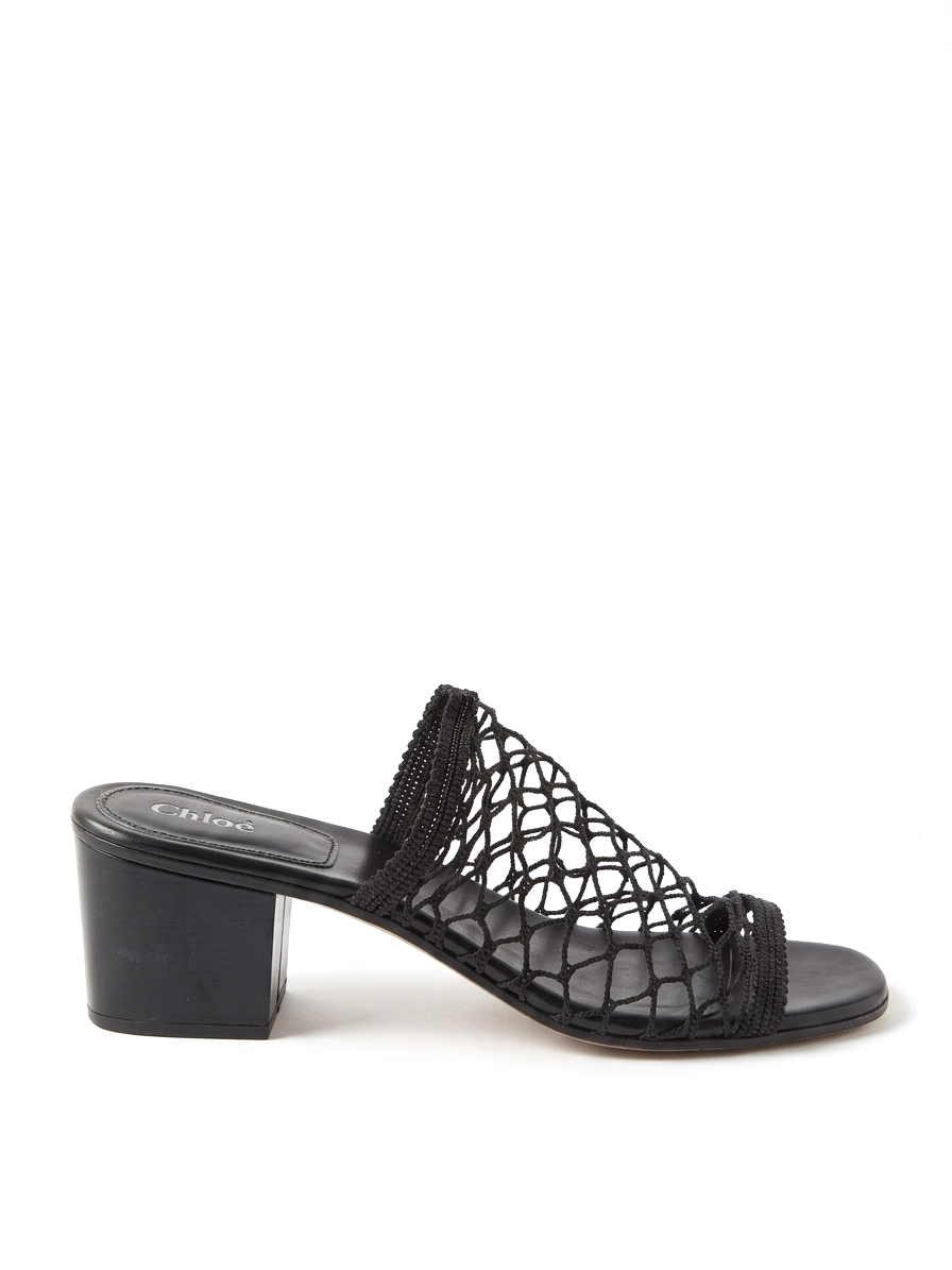 Chloe Lucy Mesh Mule Sandals