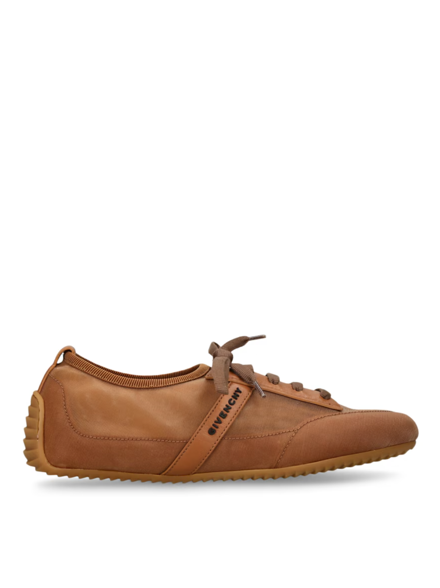 Givenchy Leather-Trimmed Woven Low Top Sneakers