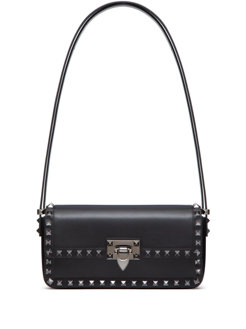 VALENTINO GARAVANI ◆ Rockstud23 East-West Shoulder Bag Valentino Garavani Rockstud23 East-West Embroidered Shoulder