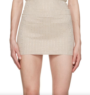 Aya Muse 'Mela' Crystal-Embellished Mini Skirt