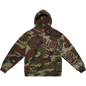 Supreme Reflective Hooded Woodland Camo Sweatshirt