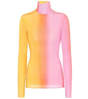 ELLERY Brut High Neck Stretch-Jersey Top