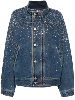 Alessandra Rich Embellished Denim Jacket