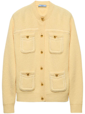 Prada Multi-Pocket Oversized Cashmere Cardigan