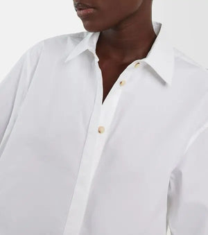 Toteme Cropped Cotton-Poplin Shirt