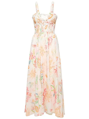 Charo Ruiz Floral Printed Cotton Maxi Dress