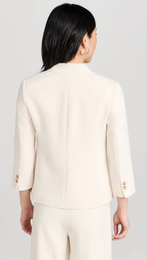 Vince Shrunken Crepe Blazer