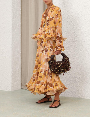 Zimmermann Balance Flutter Printed Blouse - Spring 2025 Collection