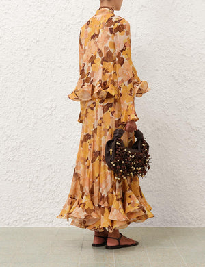 Zimmermann Balance Flutter Printed Blouse - Spring 2025 Collection