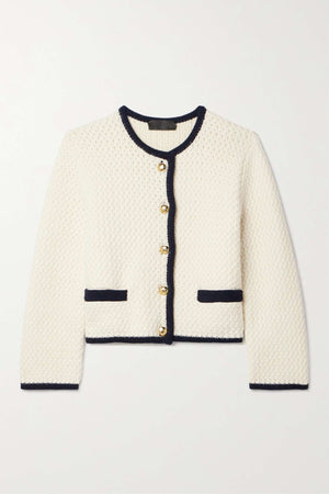 Nili Lotan Perah Wool Knit Cardigan