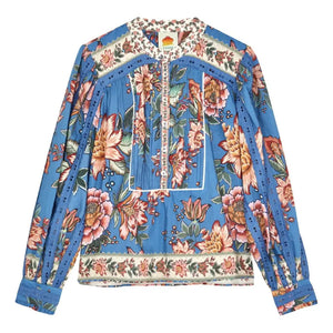 Farm Rio Wonderful Bouquet Printed Blouse