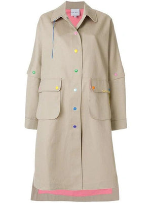 Mira Mikati 'California Dreamin' Embroidered Trench Coat