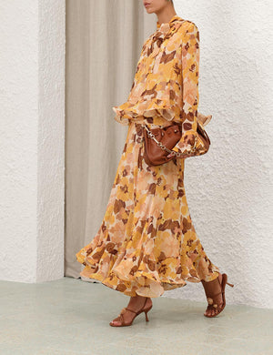Zimmermann Balance Flutter Printed Blouse - Spring 2025 Collection