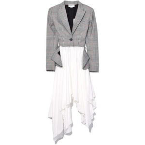 Monse Glen Plaid Jacket Dress