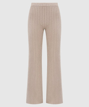 Gabriela Hearst Miles Ribbed Cashmere Bouclé Flared Pants