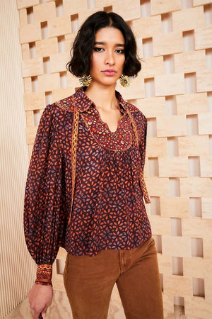 Ulla Johnson Aninda Printed Blouse