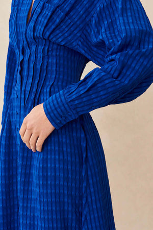 Cult Gaia Eden Textured Gingham Dress