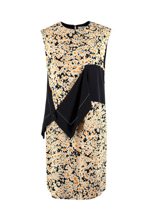 Celine Daisy Printed Crepe Dress - Runway Collection