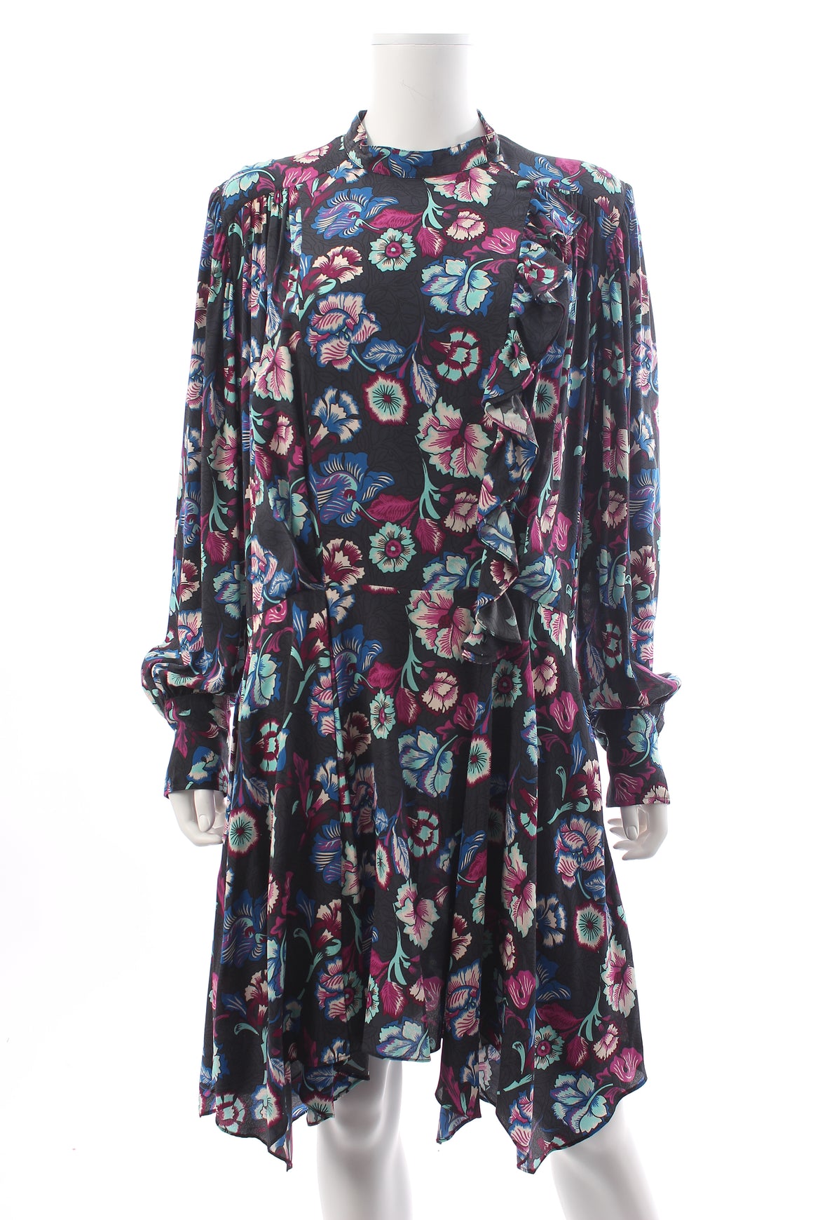 Isabel Marant Verikio Floral Printed Silk Dress