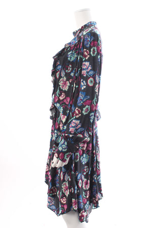 Isabel Marant Verikio Floral Printed Silk Dress