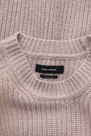 Isabel Marant 'Robin' Drop Shoulder Wool and Cashmere-Blend Sweater