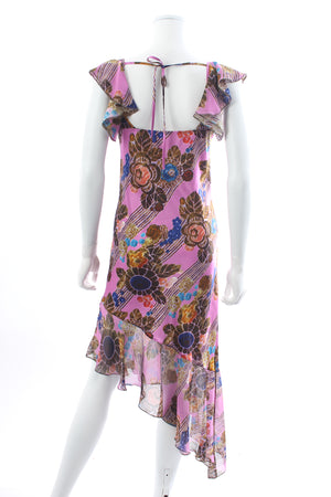 Rodarte Silk Chiffon Printed Dress