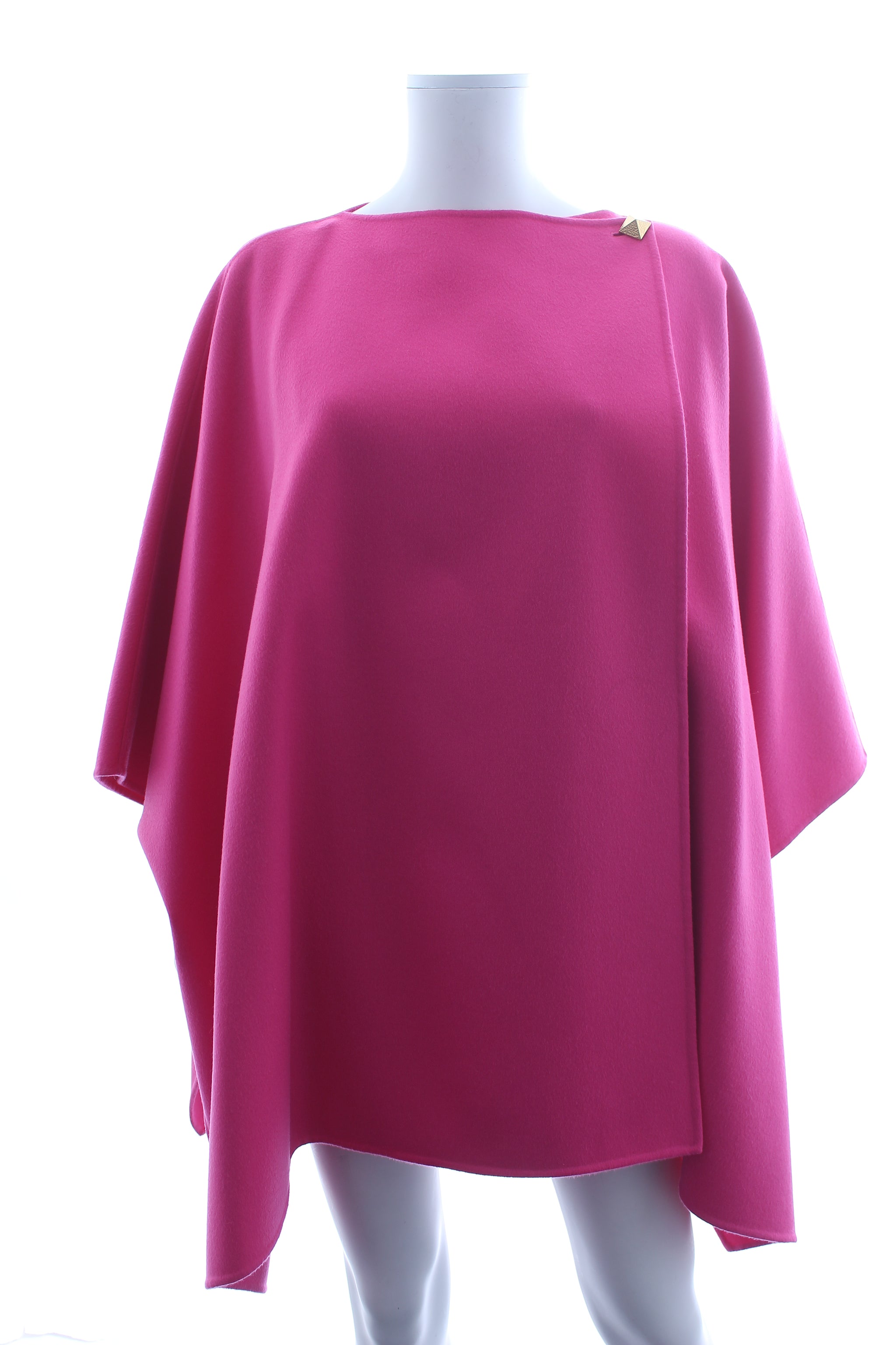 Valentino Garavani Draped Button Wool-Cashmere Cape