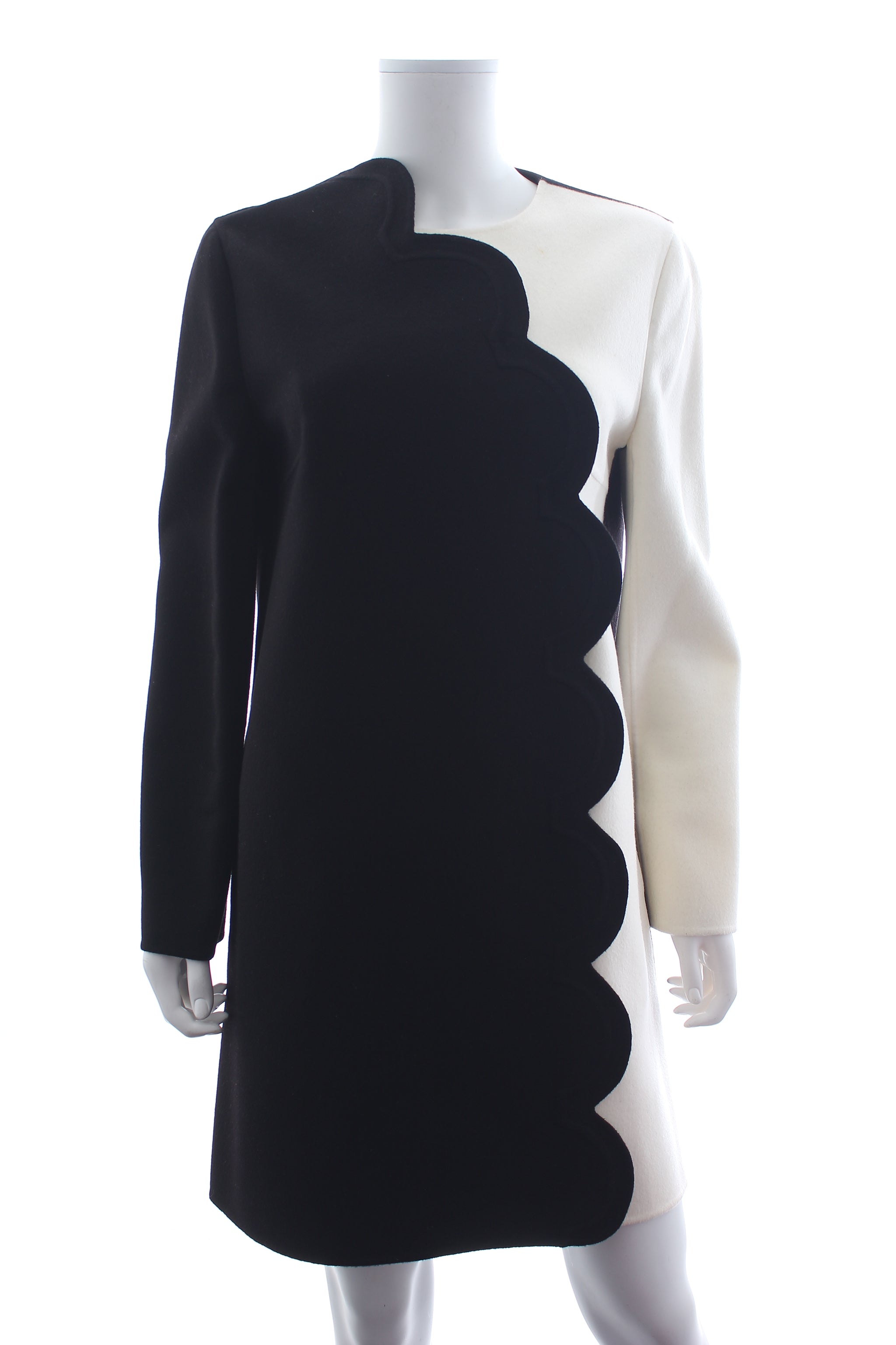 Valentino Garavani Scalloped Wool-Cashmere Coat