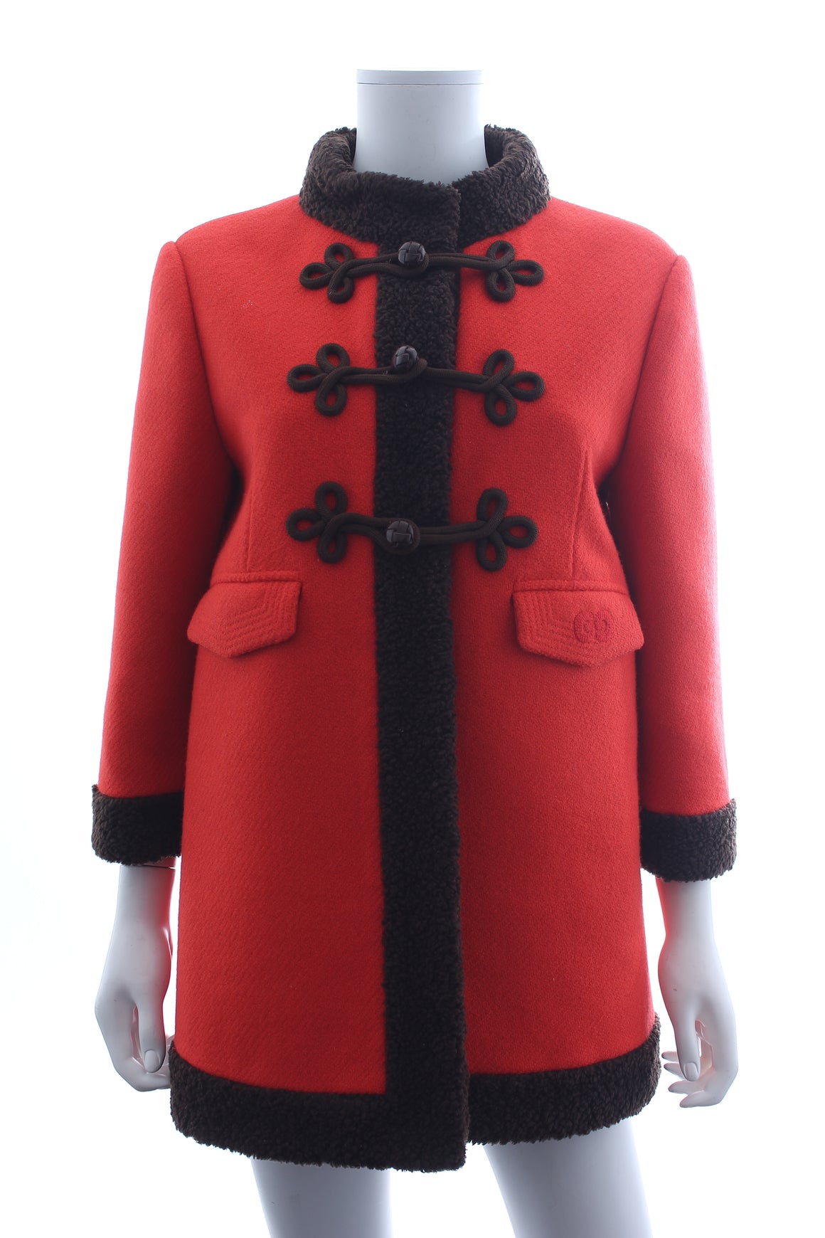Gucci Faux Shearling-Trimmed Wool Coat