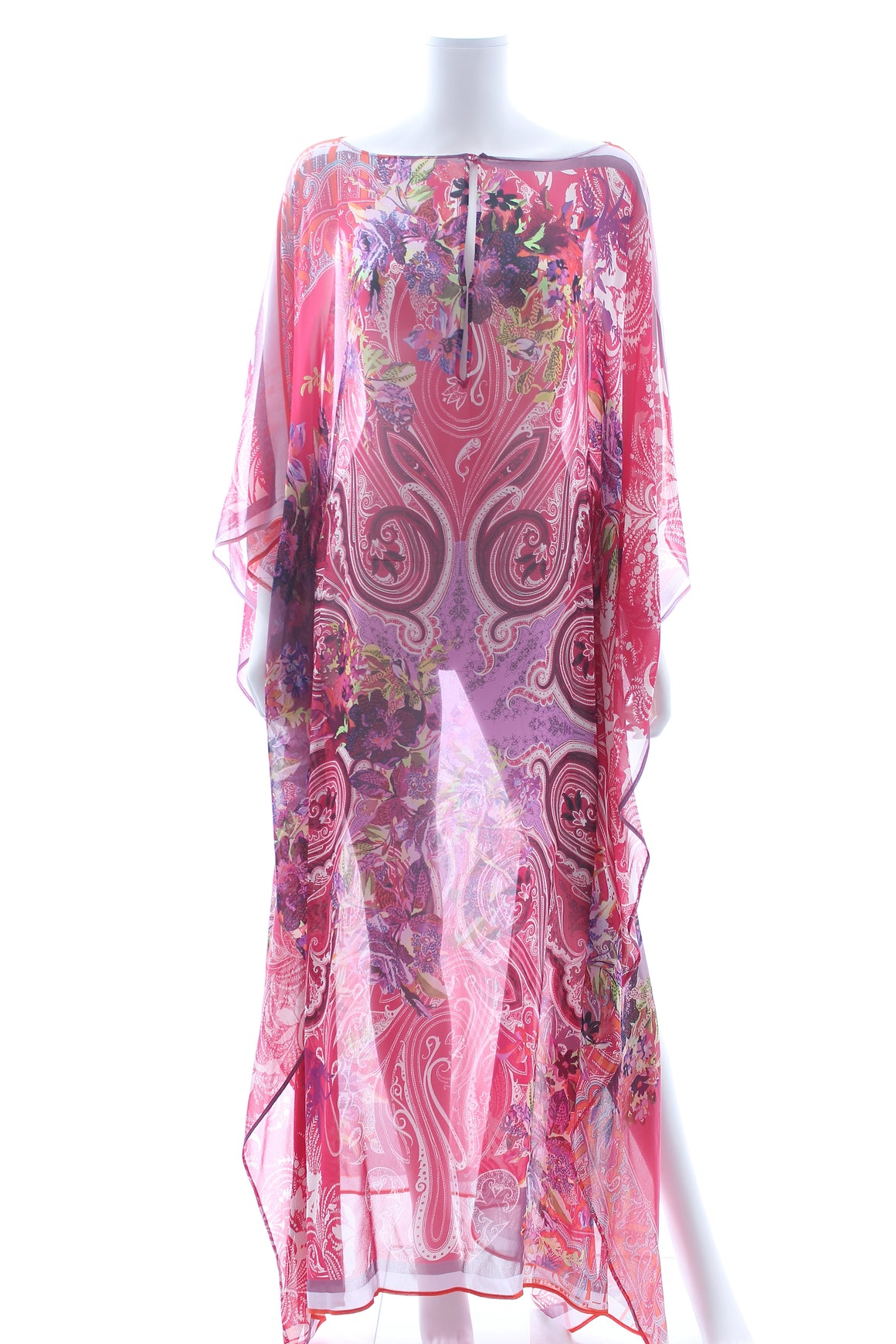 Etro Printed Silk-Chiffon Maxi Kaftan