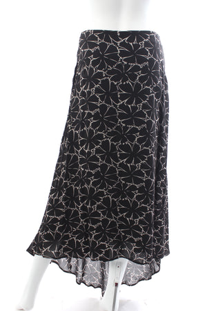 Celine Floral Printed Georgette Maxi Skirt