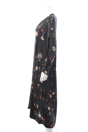 Isabel Marant Okra Cosmic Printed Silk Midi Dress