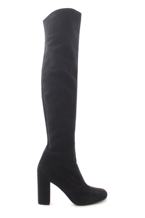 Saint Laurent Stretch-Suede Over-the-knee Boots
