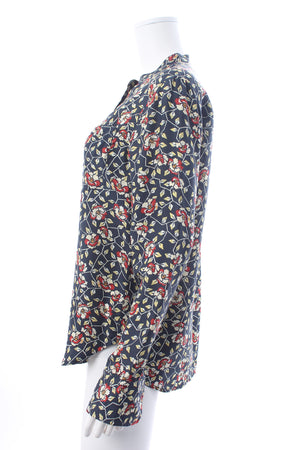 Isabel Marant Ryton Floral Printed Silk Blouse