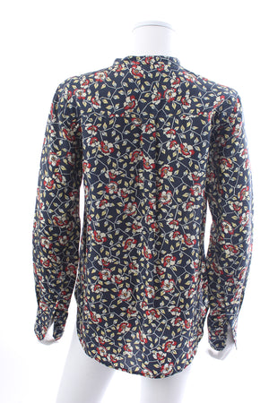 Isabel Marant Ryton Floral Printed Silk Blouse