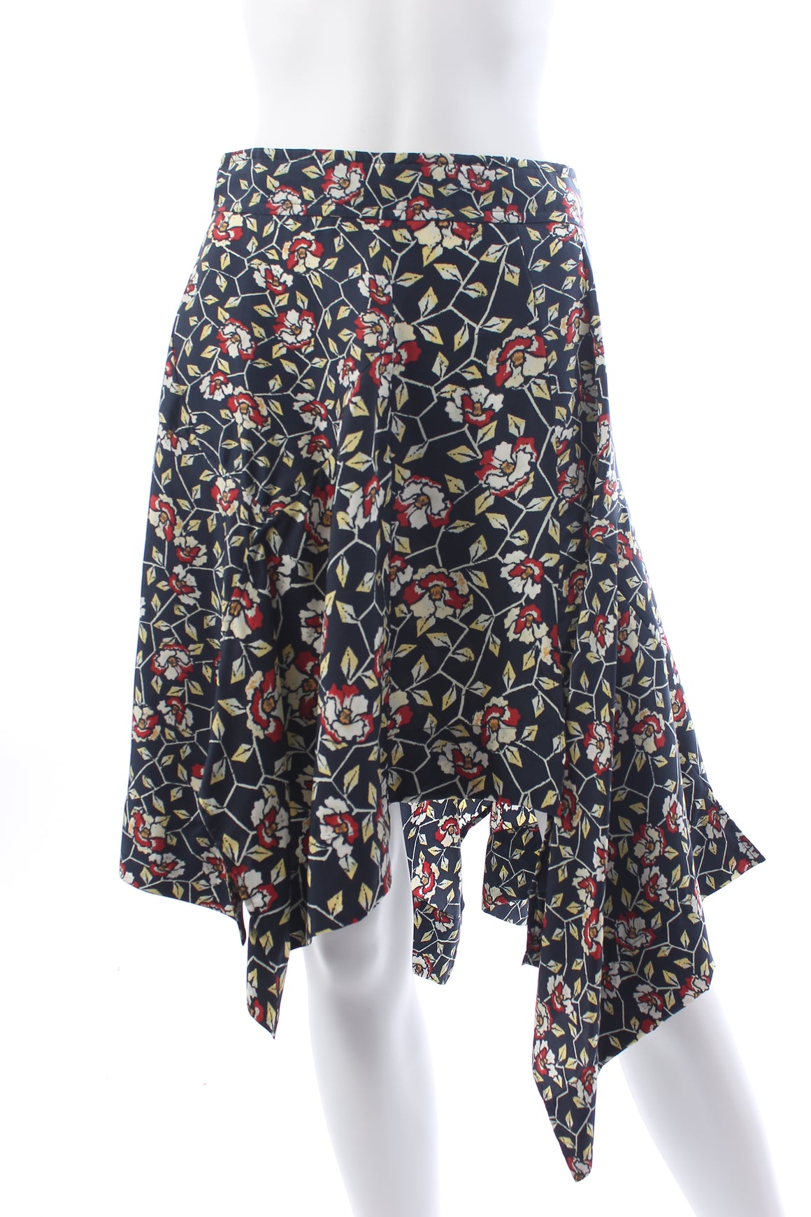 Isabel Marant Rachel Floral Printed Asymmetric Silk Skirt