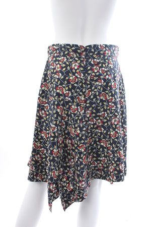 Isabel Marant Rachel Floral Printed Asymmetric Silk Skirt