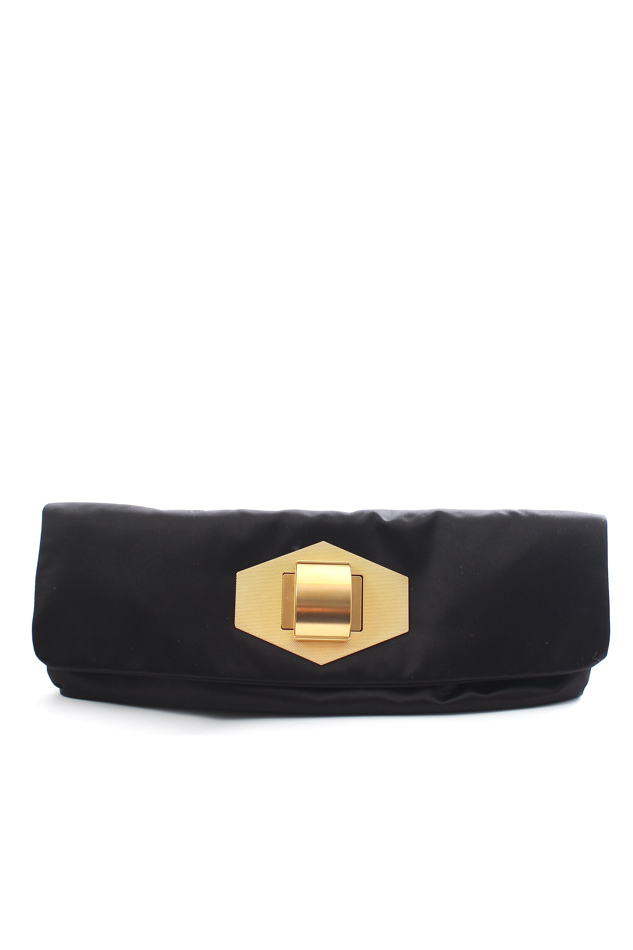 Lanvin Ultra Pop Satin Foldover Clutch Bag