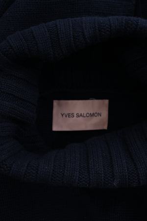 Yves Salomon Fur-Trimmed Wool and Cashmere-Blend Sweater